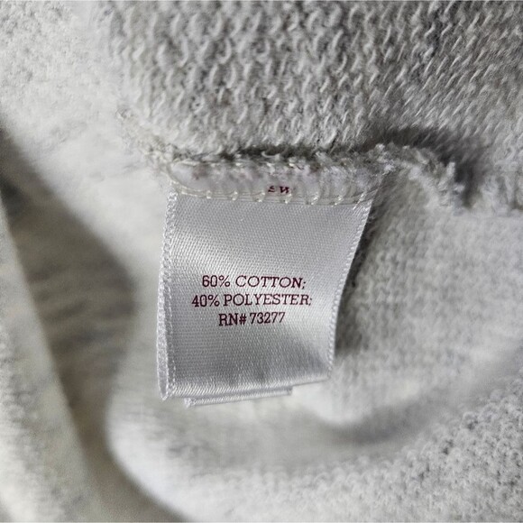 The Boyfriend Hoodie Heather Gray Neutral Oversized Relaxed Fit Womens Size XL - Picture 6 of 9